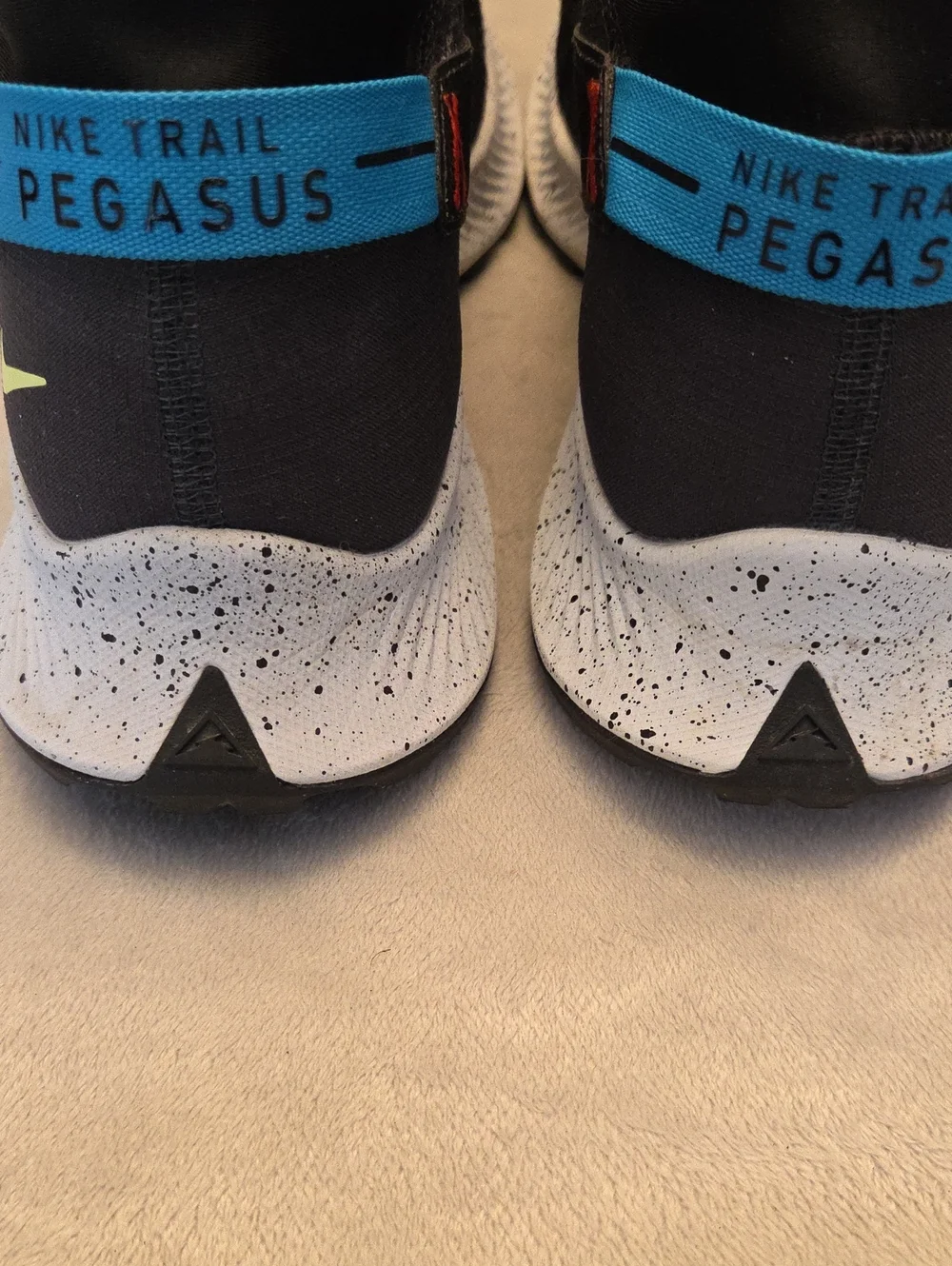 Immaculate Nike Pegasus Trial 2, Size 10.5, Black & Gold